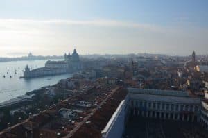 Looking to the southwest from the Campanile di San Marco in Venice, Italy