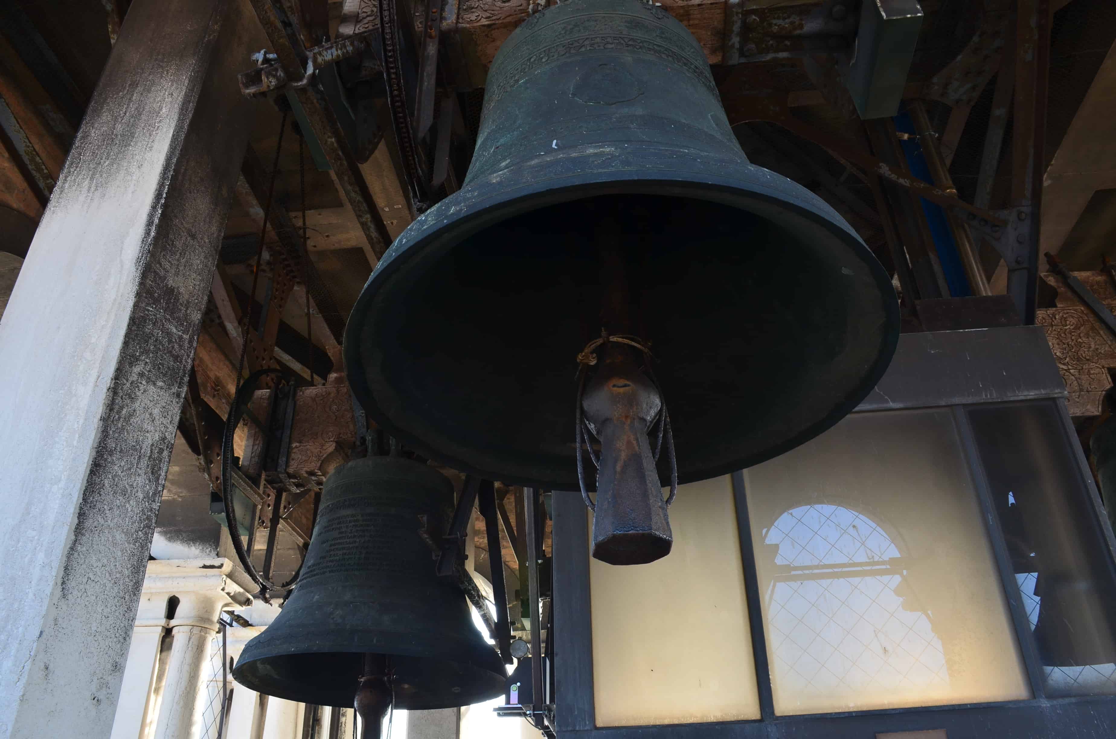 Bells of Saint Mark's Campanile in Venice, Italy