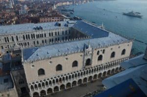 Palazzo Ducale from the Campanile di San Marco in Venice, Italy
