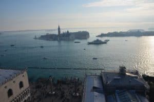 Looking to the south from the Campanile di San Marco in Venice, Italy