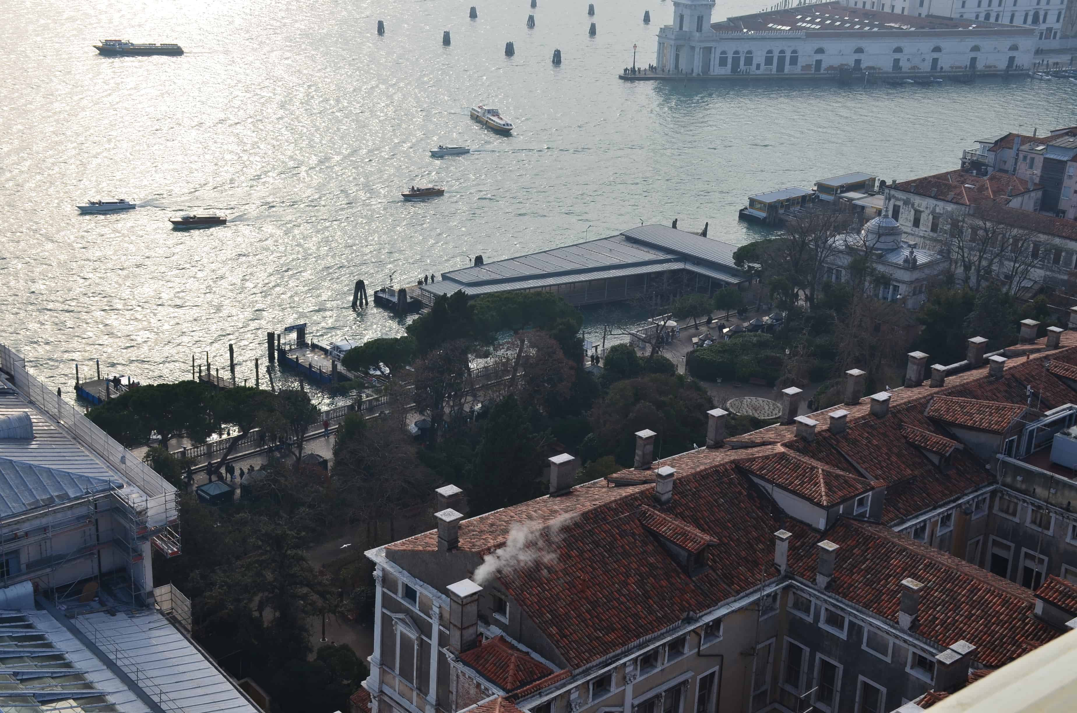 Royal Gardens from Saint Mark's Campanile in Venice, Italy