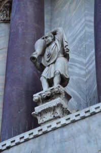 Statue at the Basilica di San Marco in Venice, Italy