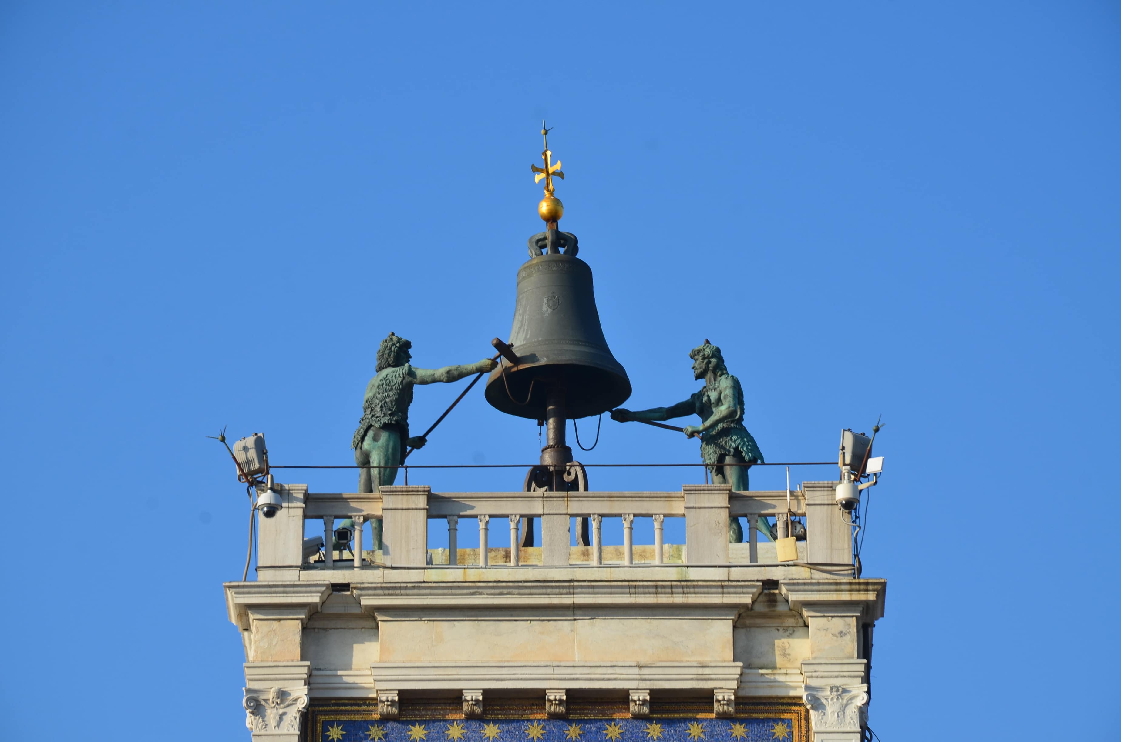 The Moors on the Clock Tower in Venice, Italy