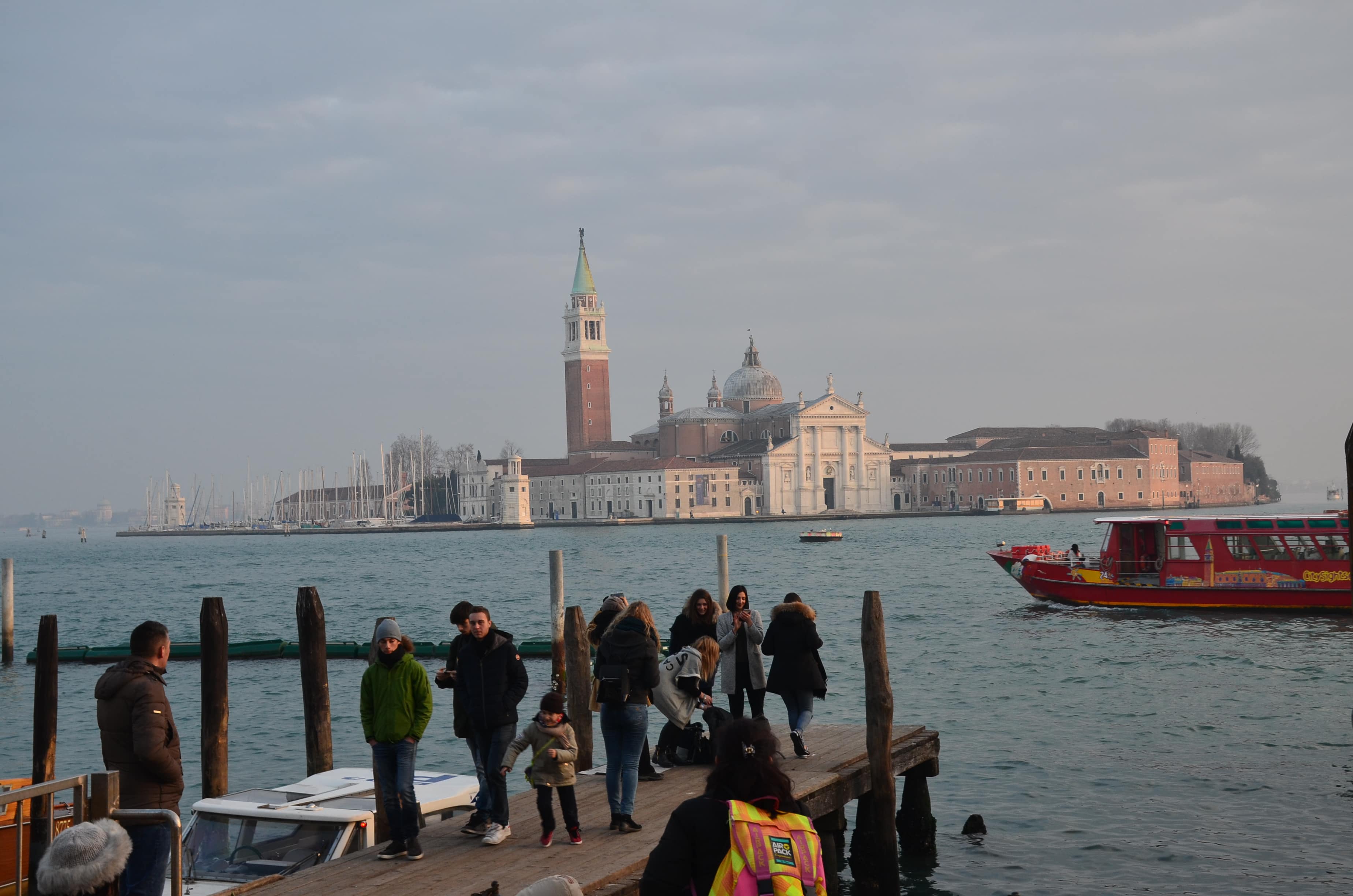 View of the Church of San Giorgio Maggiore in Venice, Italy