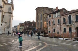 Back of Chiesa di San Gregorio in Venice, Italy