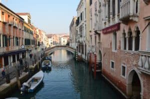 View from Ponte dei Greci in Venice, Italy