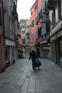 Calle dei Greci in Venice, Italy