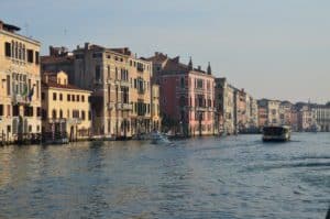 Looking south towards San Stae in Venice, Italy