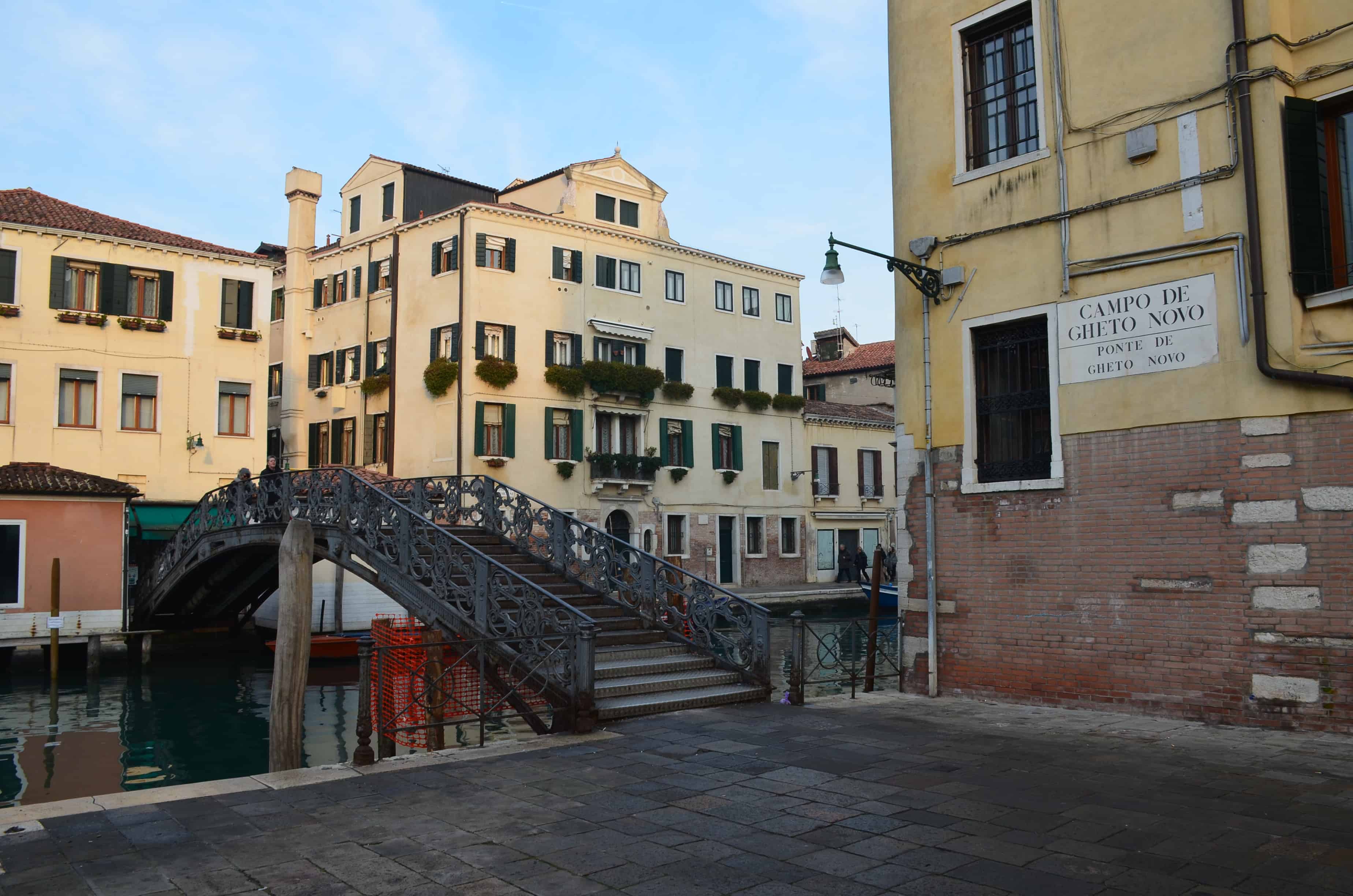 Ponte di Ghetto Nuovo in Venice, Italy