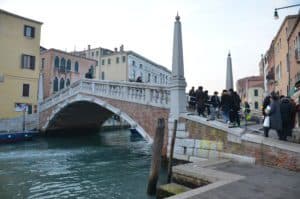 Ponte delle Guglie in Venice, Italy