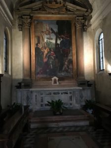 Altarpiece by Felice Brusasorzi at the Church of Saint Helen at the Duomo di Verona, Italy