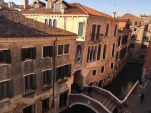 The view from our room at B&B Le Marie in Venice, Italy