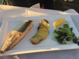 Grilled fish at La Calcina in Venice, Italy