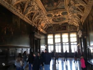 Sala delle Quatro Porte at the Palazzo Ducale in Venice, Italy