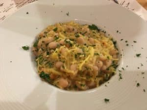 Risotto with white beans at Osteria Ai do Archi in Venice, Italy