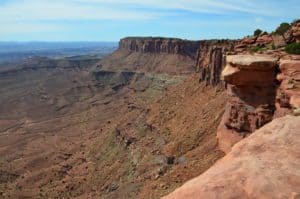 Looking towards Junction Butte on the Grand View Point Trail in Canyonlands National Park in Utah
