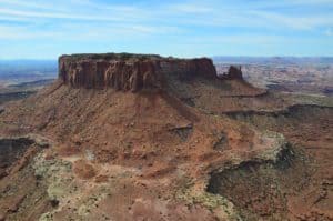 Junction Butte on the Grand View Point Trail in Canyonlands National Park in Utah