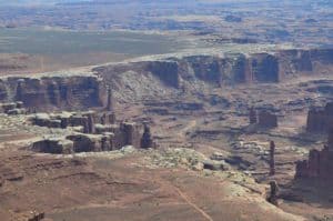 Monument Basin on the Grand View Point Trail in Canyonlands National Park in Utah