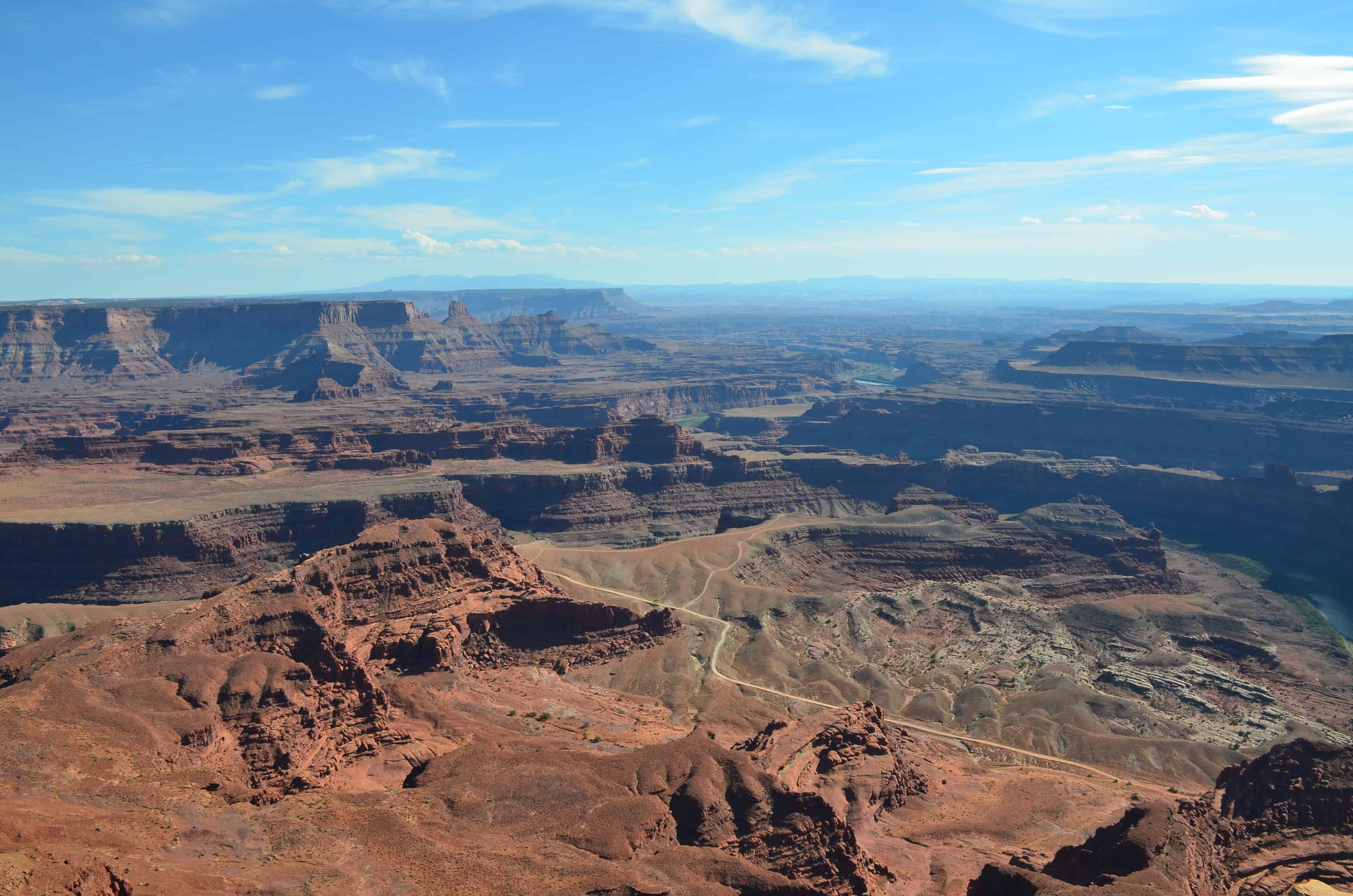 Looking south from Dead Horse Point at Dead Horse Point State Park in Utah