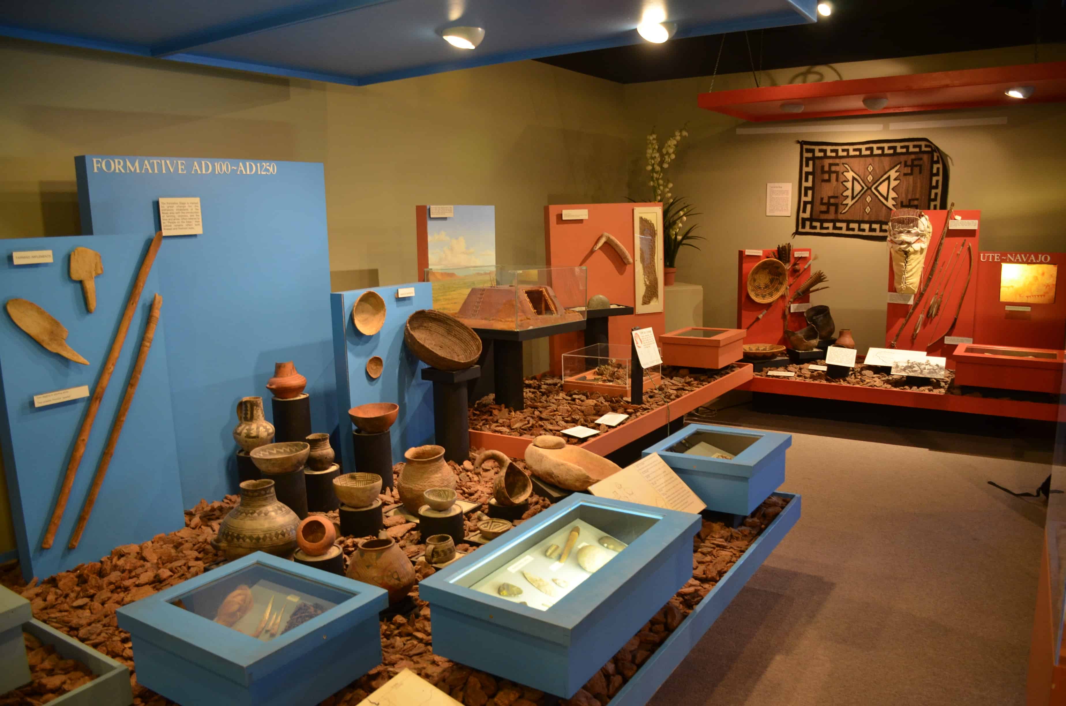 Archaeology exhibit at the Moab Museum in Moab, Utah