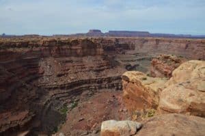 Big Spring Canyon on the Slickrock Foot Trail at Canyonlands National Park in Utah