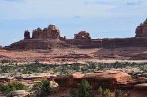 Wooden Shoe Arch Overlook at the Needles district in Canyonlands National Park, Utah