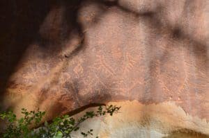 Petroglyphs at Capitol Reef National Park in Utah