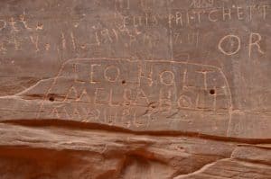 Pioneer Register on the Capitol Gorge Trail at Capitol Reef National Park in Utah