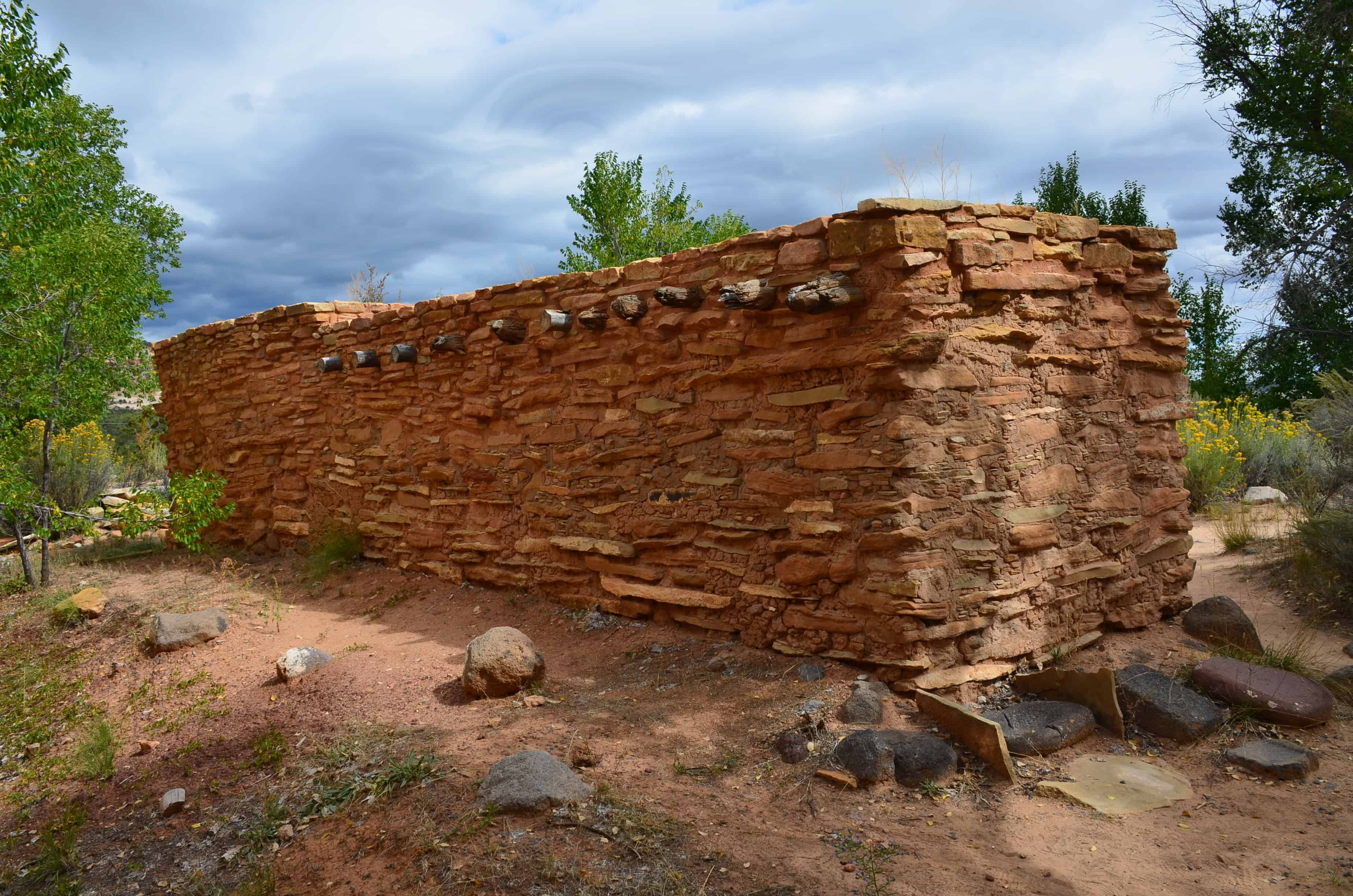 Replica dwelling at Anasazi State Park Museum in Boulder, Utah
