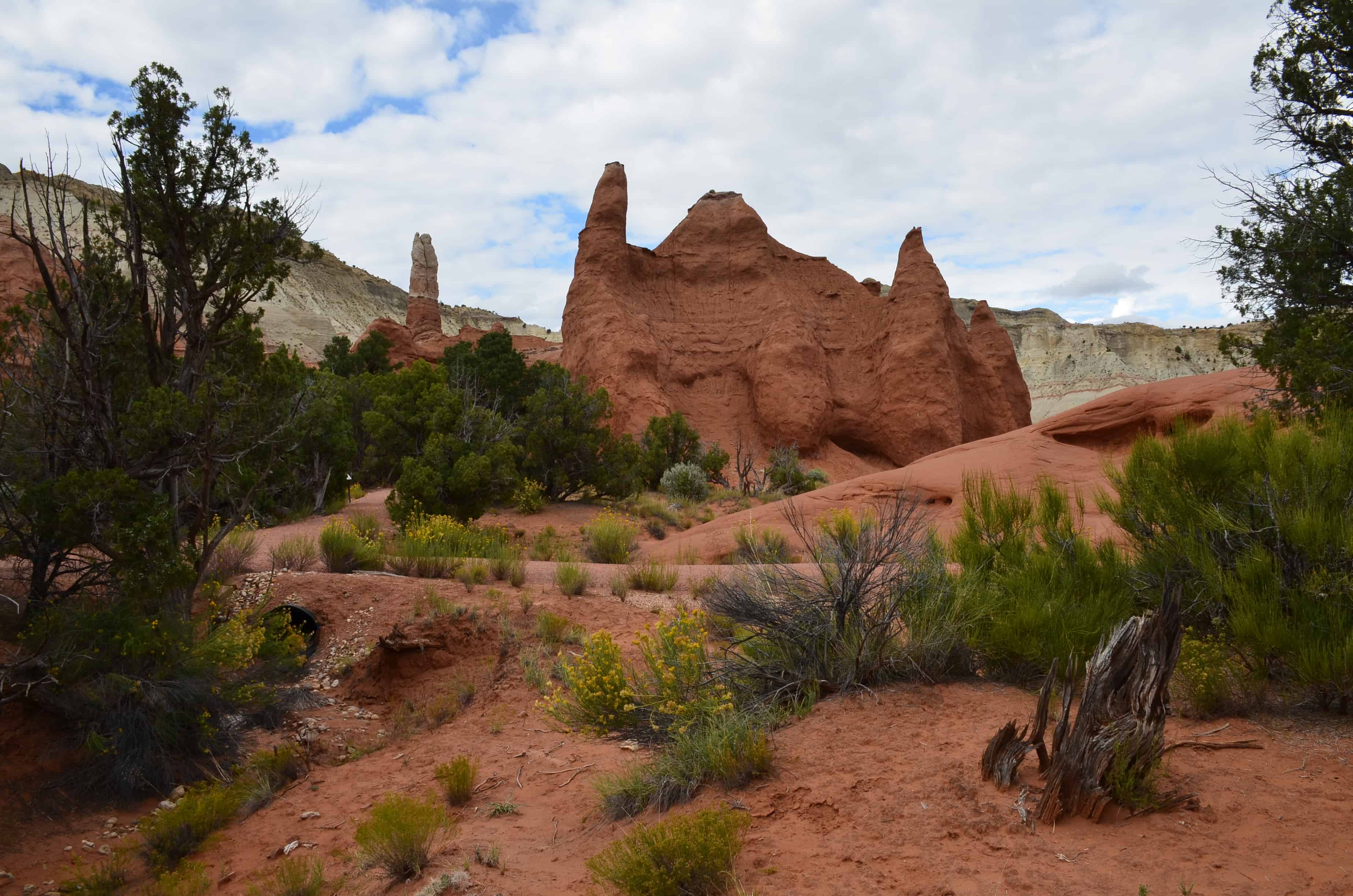Rock formations along the Kodachrome Nature Trail at Kodachrome Basin State Park in Utah