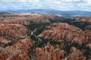 Bryce Amphitheater at Inspiration Point at Bryce Canyon National Park in Utah