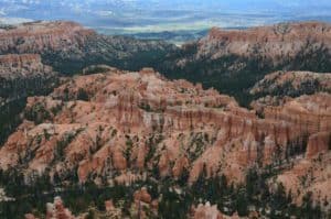 Bryce Amphitheater at Inspiration Point at Bryce Canyon National Park in Utah