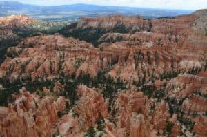 Bryce Amphitheater at Inspiration Point at Bryce Canyon National Park in Utah