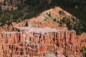 Hoodoos in Bryce Amphitheater at Bryce Point at Bryce Canyon National Park in Utah