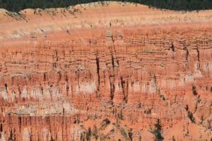 Hoodoos in Bryce Amphitheater at Bryce Point at Bryce Canyon National Park in Utah