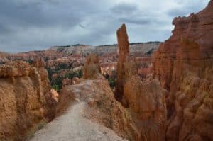 Starting the trail at Sunrise Point on the Queens Garden Trail at Bryce Canyon National Park in Utah