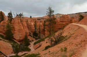 Hiking in the Bryce Amphitheater on the Queens Garden Trail at Bryce Canyon National Park in Utah
