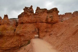 Tunnel on the Queens Garden Trail at Bryce Canyon National Park in Utah