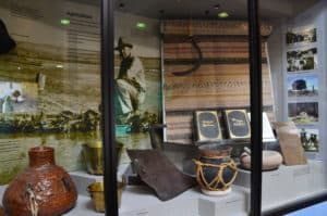 Display at the Zion Human History Museum at Zion National Park in Utah