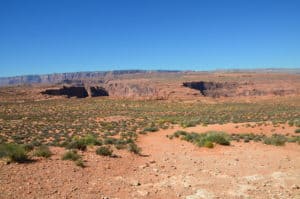 The hike to the viewpoint at Horseshoe Bend at Glen Canyon National Recreation Area in Arizona
