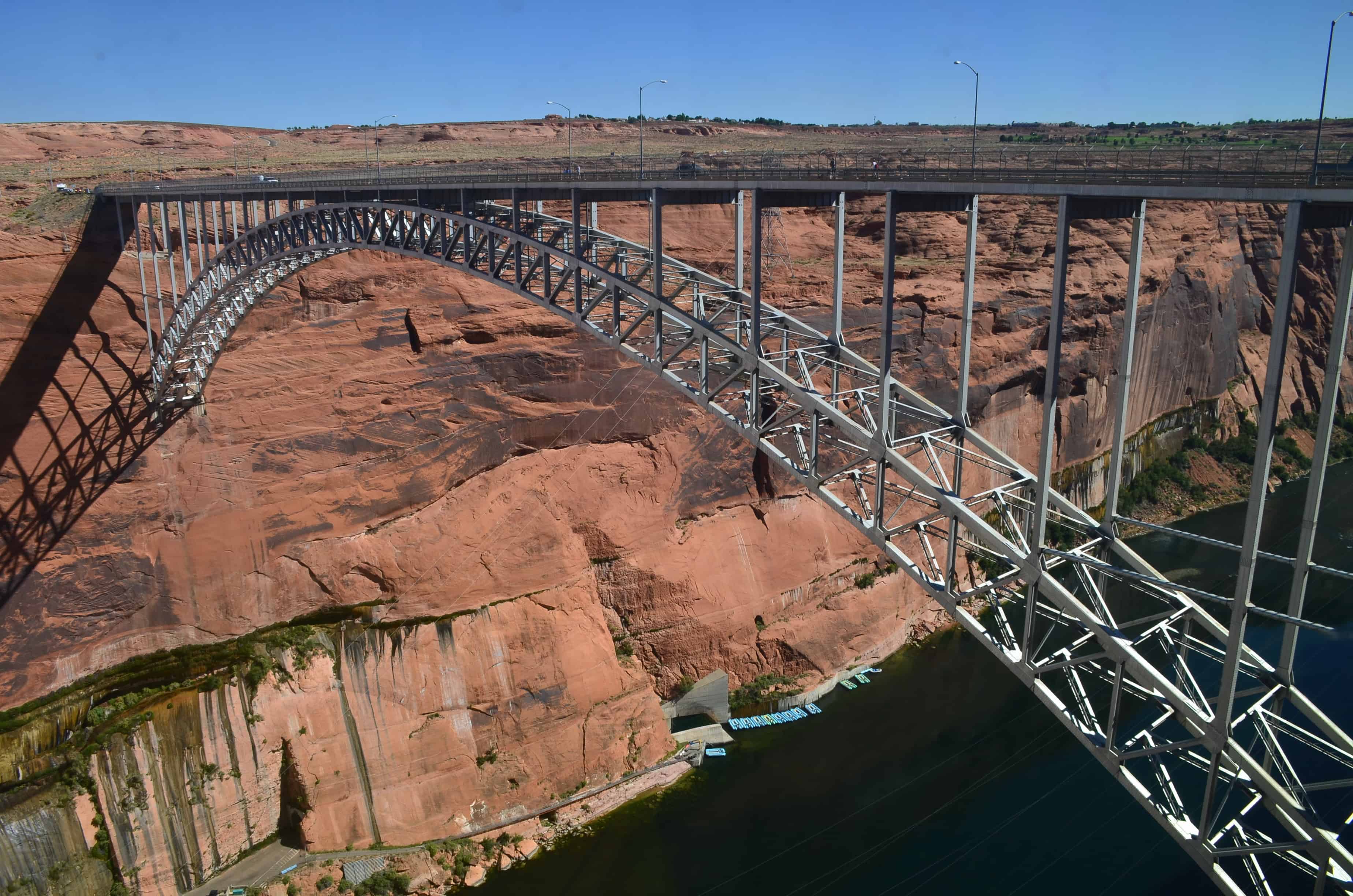 Glen Canyon Dam Bridge at Glen Canyon National Recreation Area in Arizona