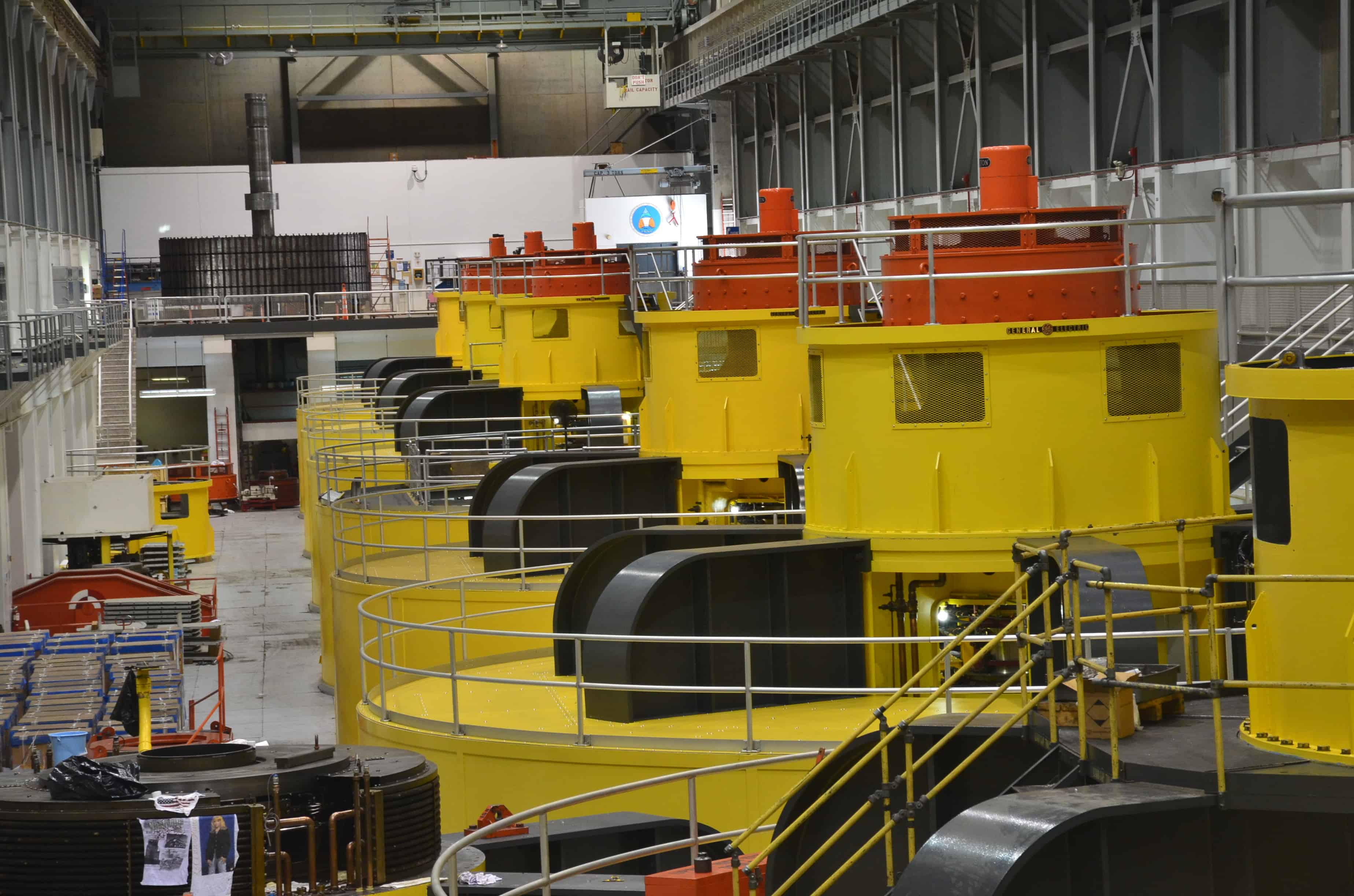 Turbine hall at Glen Canyon Dam at Glen Canyon National Recreation Area in Arizona