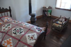 Bedroom at Winsor Castle at Pipe Spring National Monument in Utah