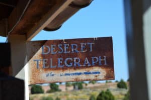 Telegraph office at Winsor Castle at Pipe Spring National Monument in Utah