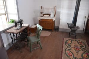 Bedroom at Winsor Castle at Pipe Spring National Monument in Utah