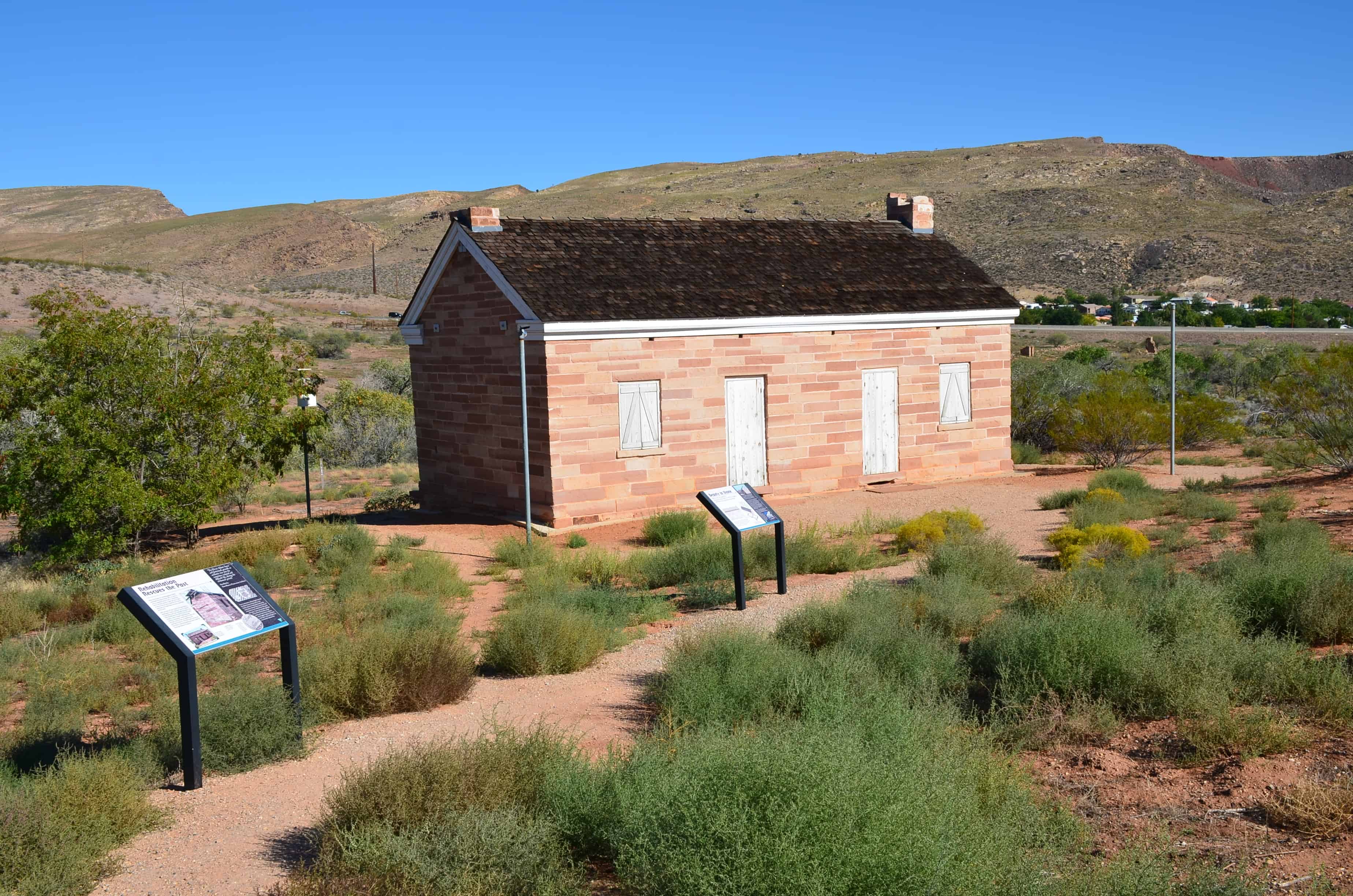 Orson Adams house at Red Cliffs Recreation Area in Utah