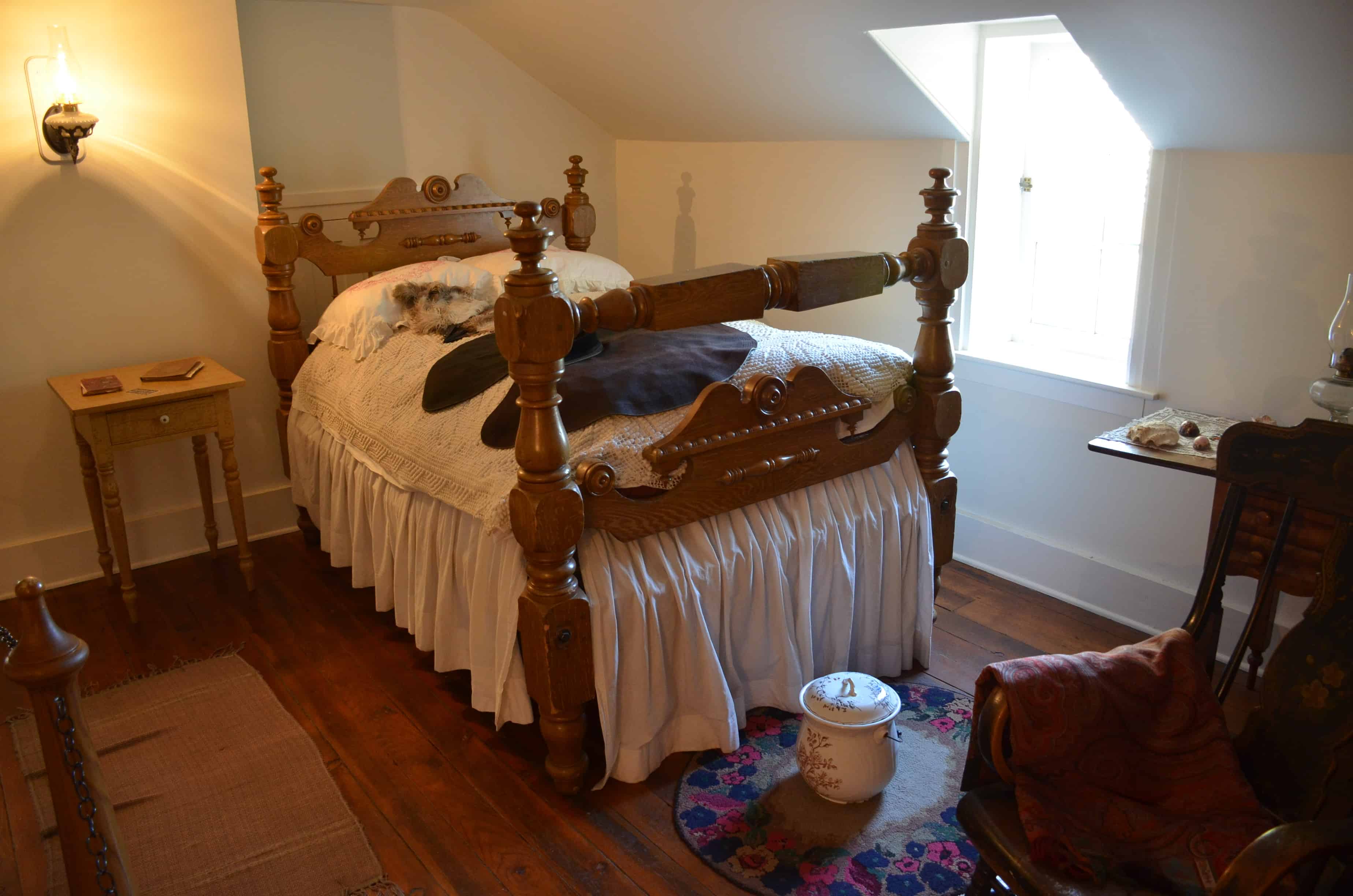 Bedroom at the Brigham Young Winter Home in St. George, Utah