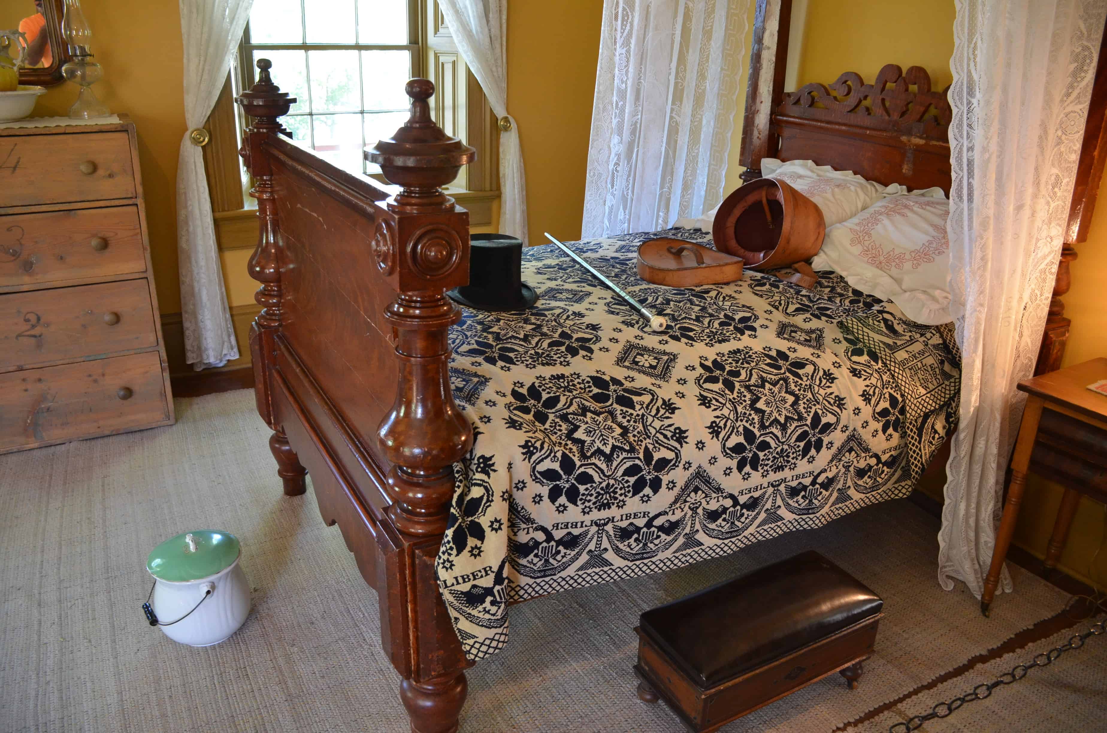 Brigham Young's bedroom at the Brigham Young Winter Home in St. George, Utah