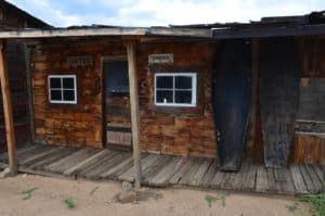 Doctor's office and undertaker at Cyanide Springs in Chloride, Arizona