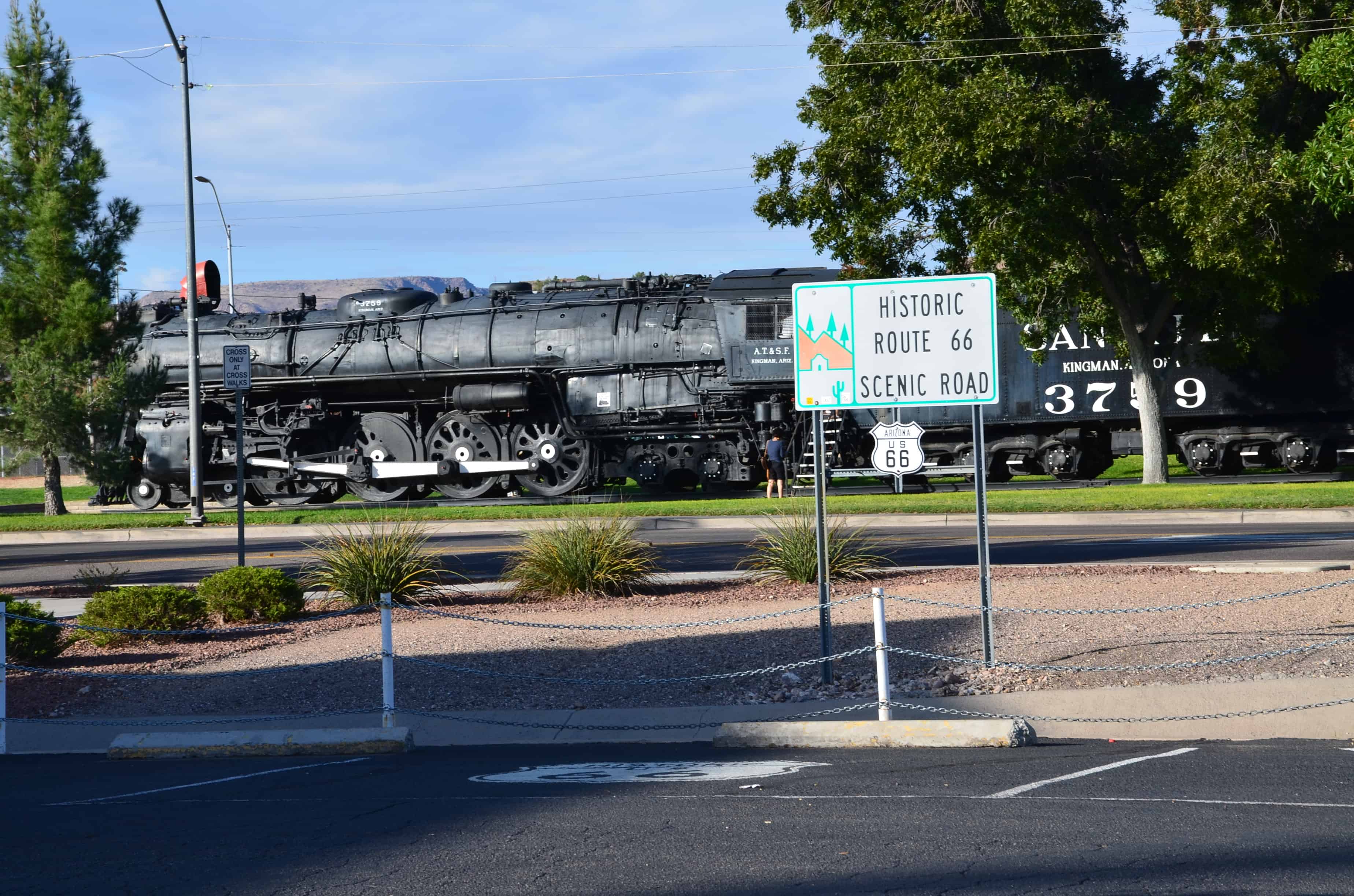 Locomotive Park in Kingman, Arizona